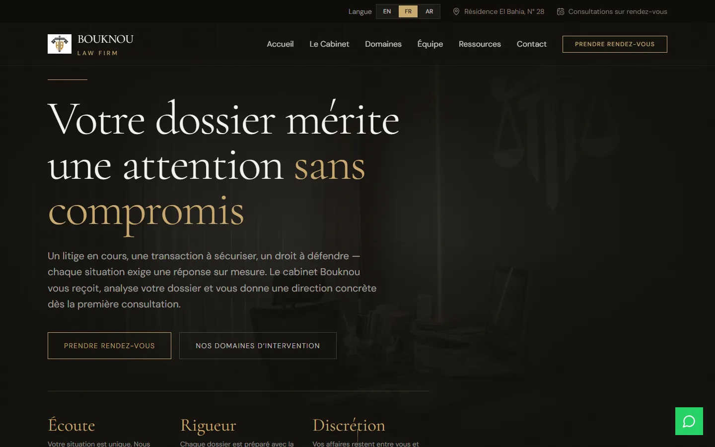 Bouknou Law Firm, réalisé par Kreova Network